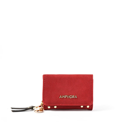 amphora catriel billetera cierre exterior chica rojo