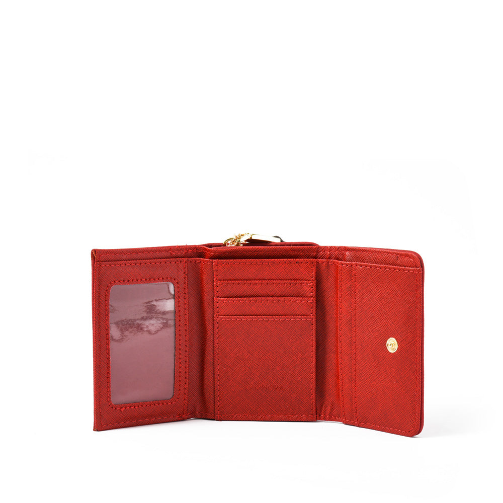 amphora catriel billetera cierre exterior chica rojo