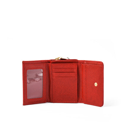 amphora catriel billetera cierre exterior chica rojo