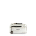 Monedero con bolsillo frontal catriel pequeña plateado