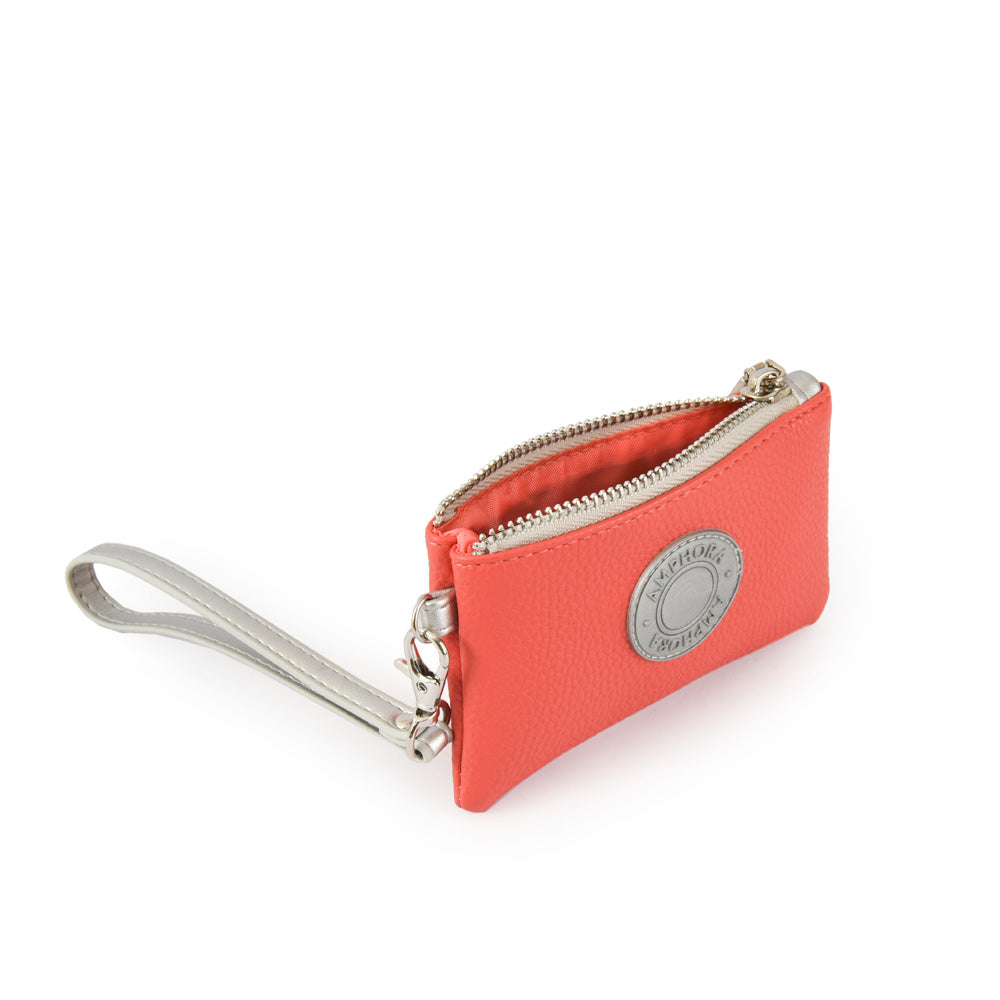 Monedero rectangular isaia coral