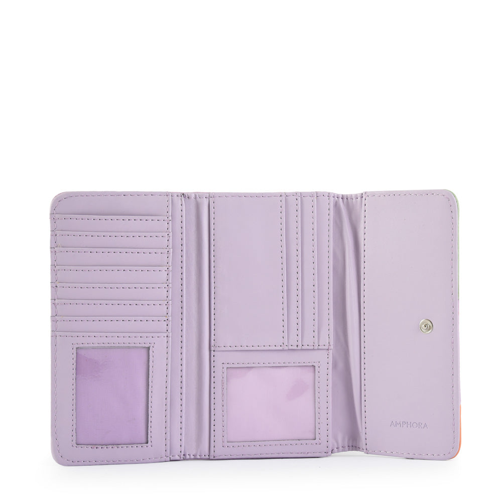 Billetera mediana arc lila