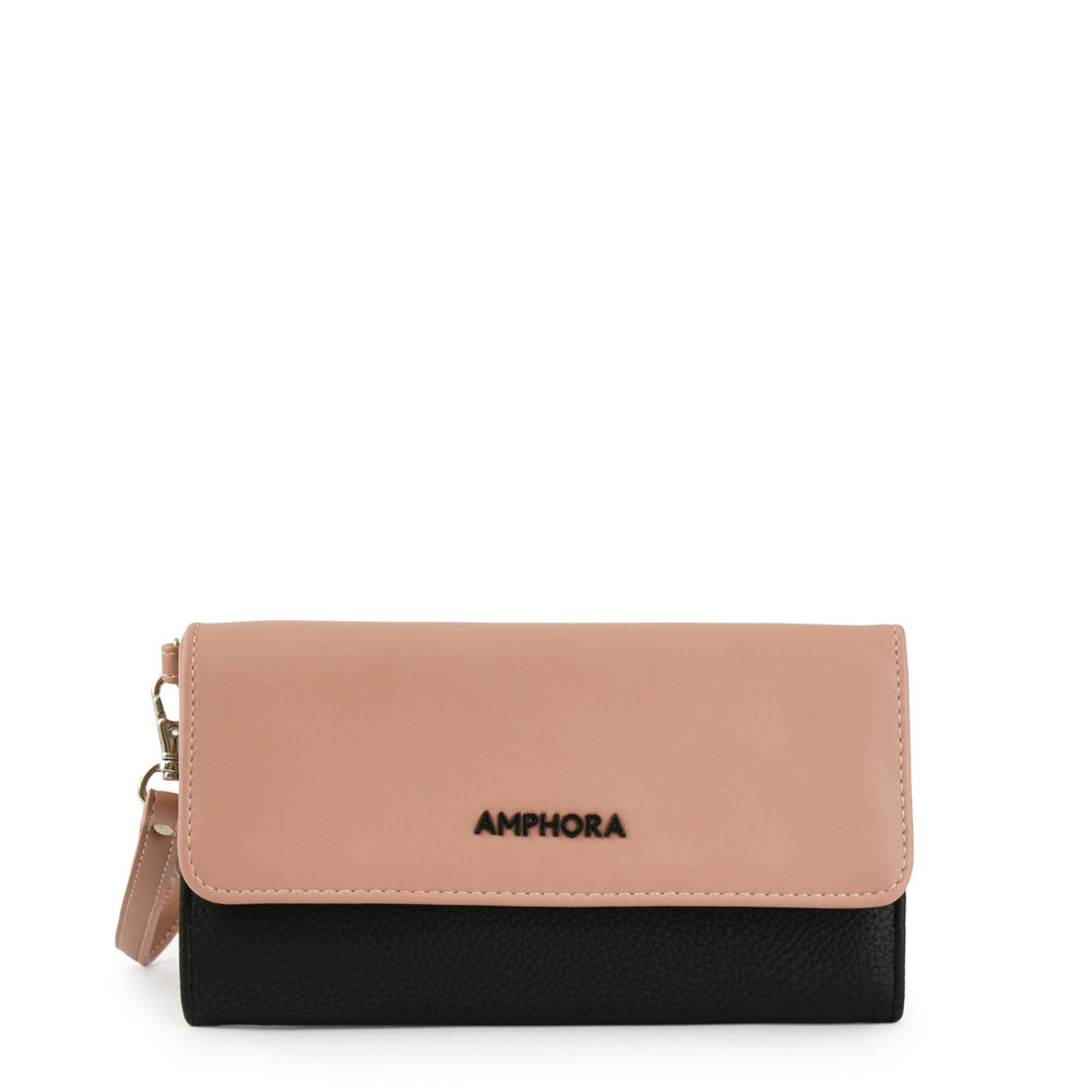 amphora murcie chequera con flap grande negro