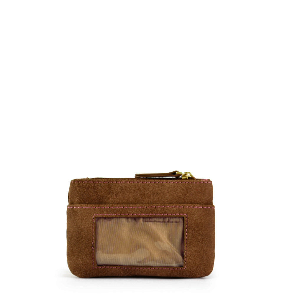 Monedero rectangular eleonor pequeña café medio