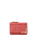 Monedero rectangular eleonor pequeña rojo oscuro