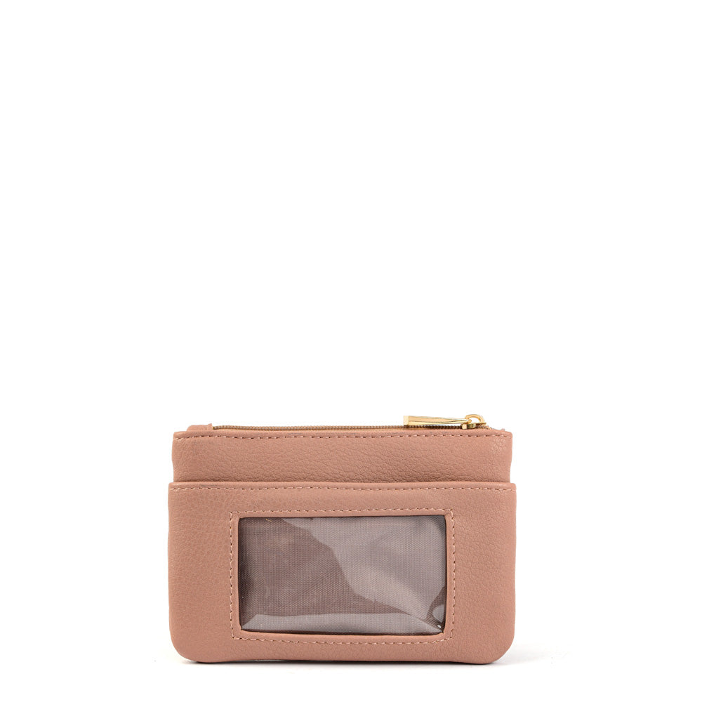 Monedero rectangular animalia pequeña rosa viejo