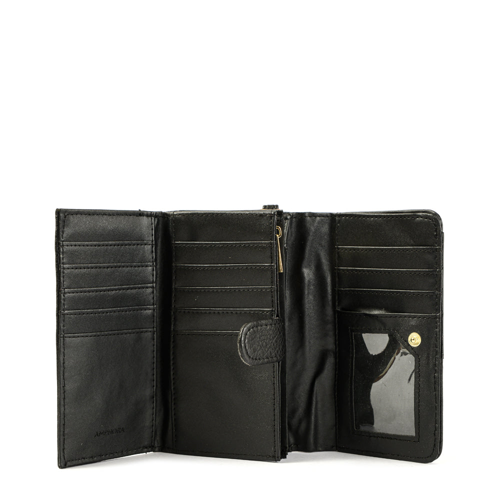Billetera acordeon renate mediana negro