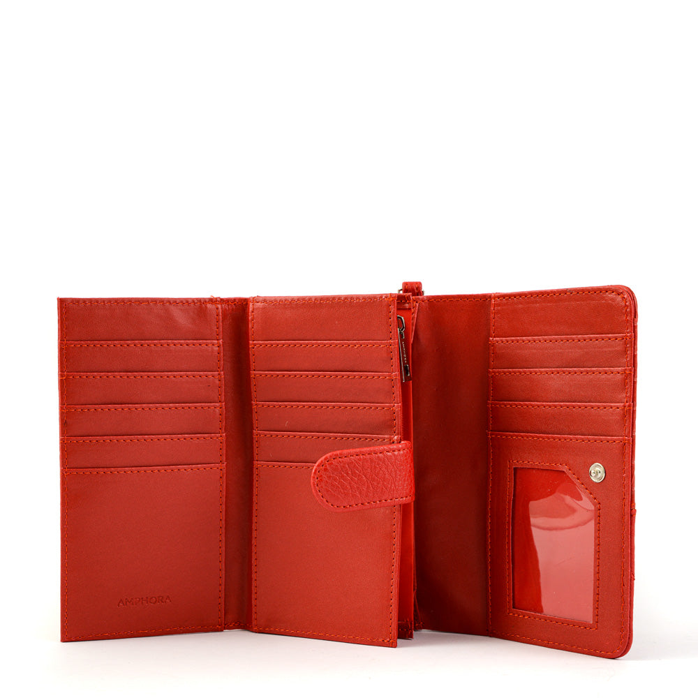 Billetera acordeon renate mediana rojo