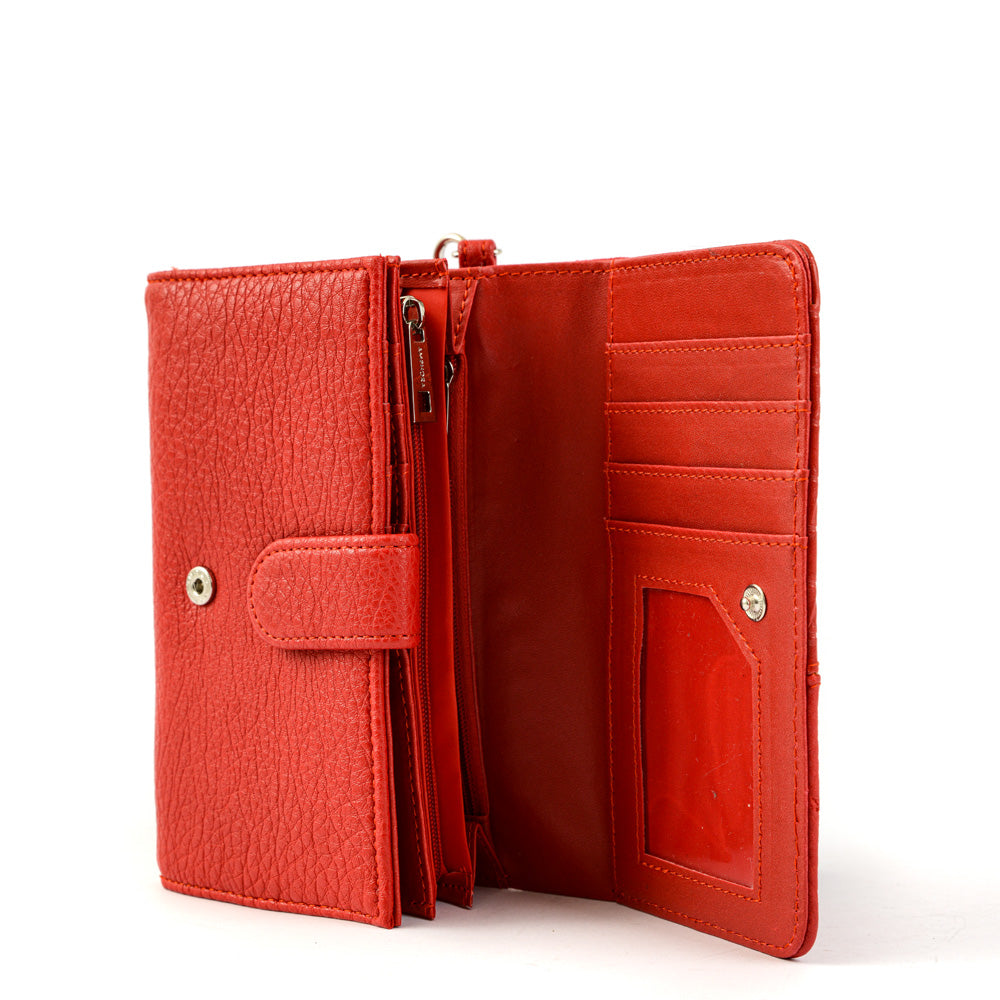 Billetera acordeon renate mediana rojo