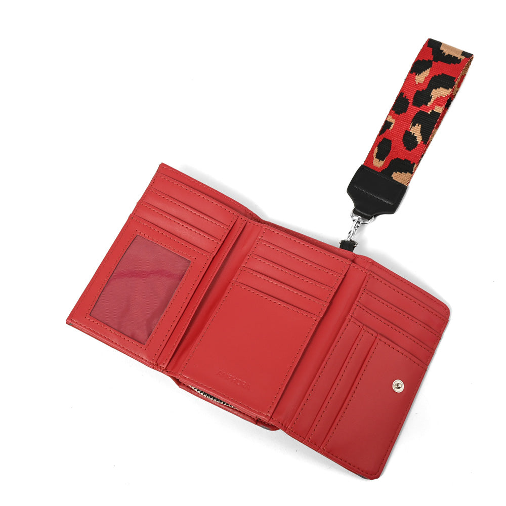 Billetera becky mediana rojo