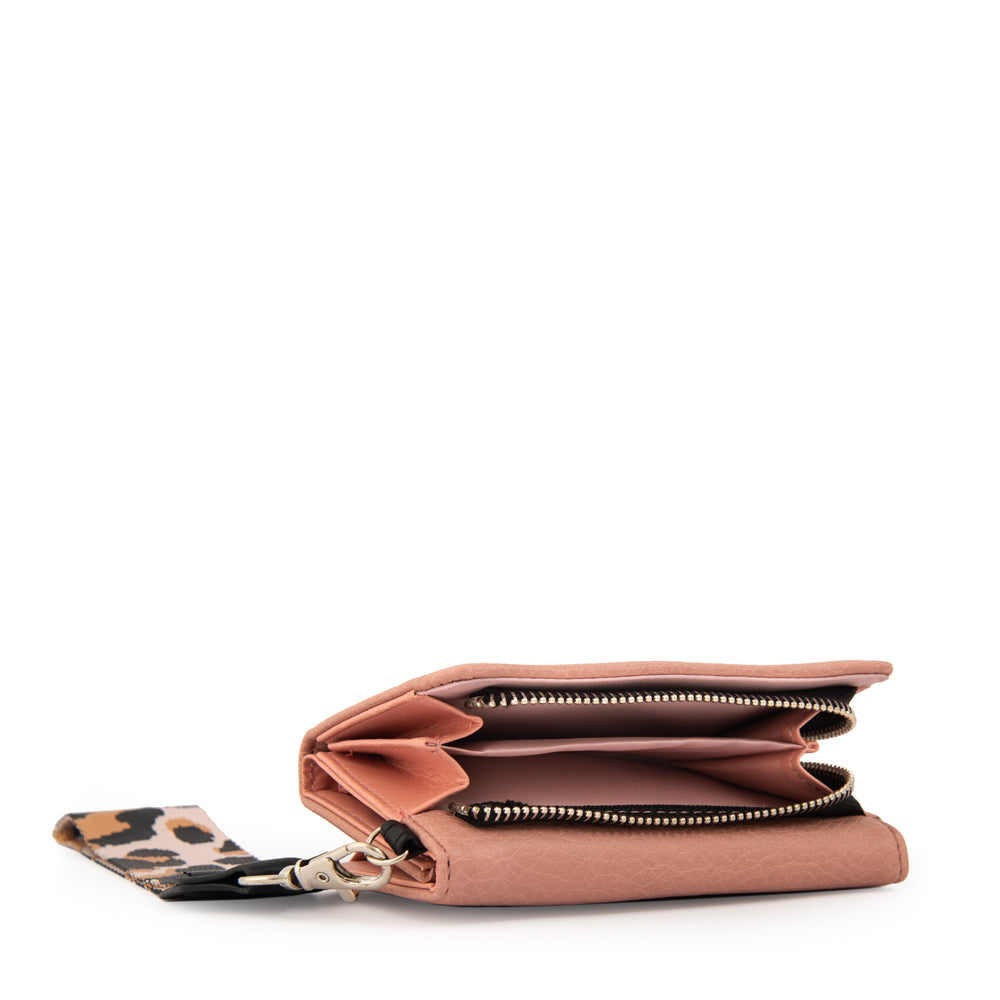 Billetera becky mediana rosa viejo