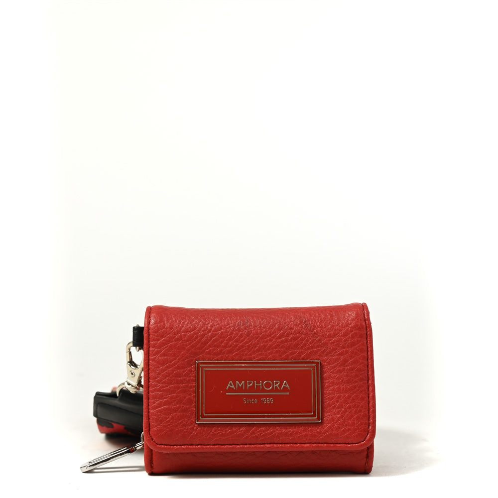 Billetera cierre exterior becky pequeña rojo