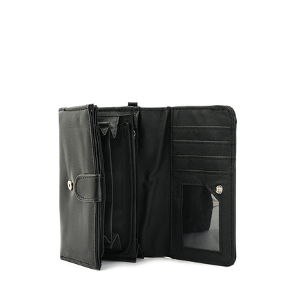 Billetera villazon acordeon mediana negro