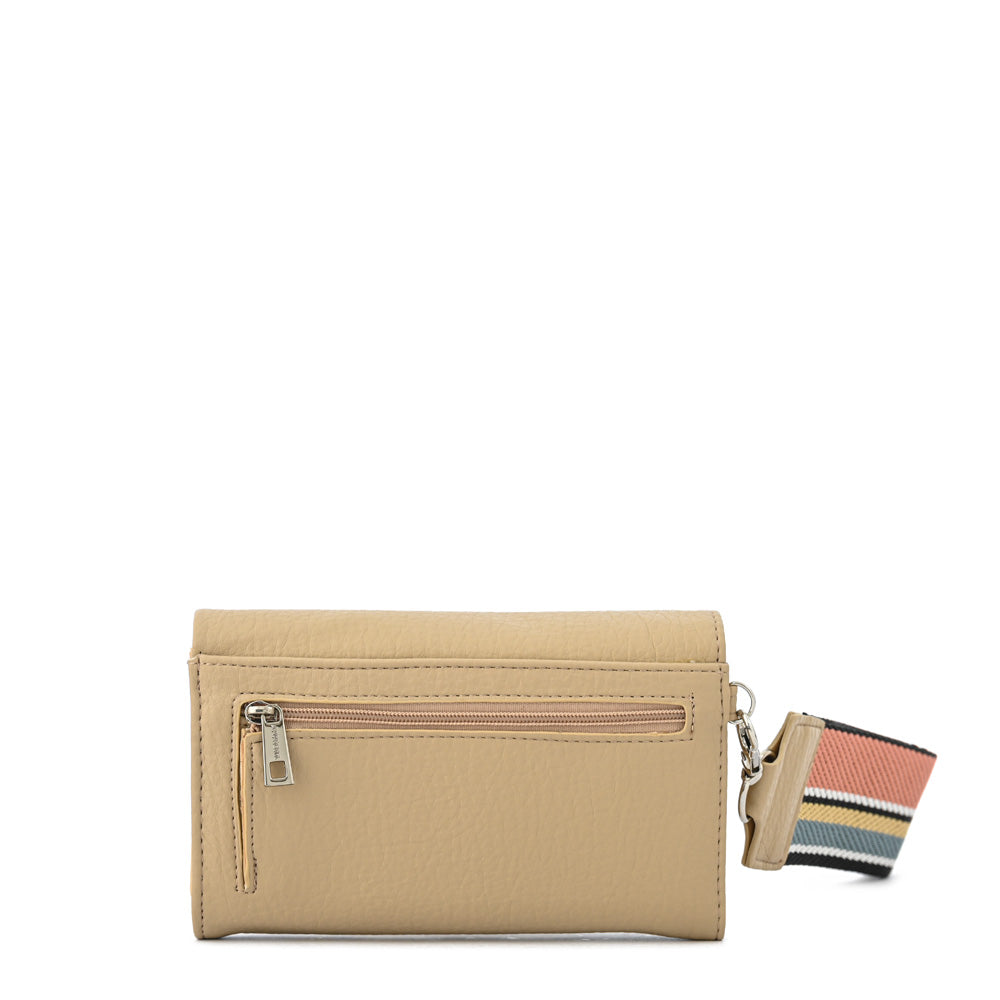 Billetera acordeon villazon mediana beige