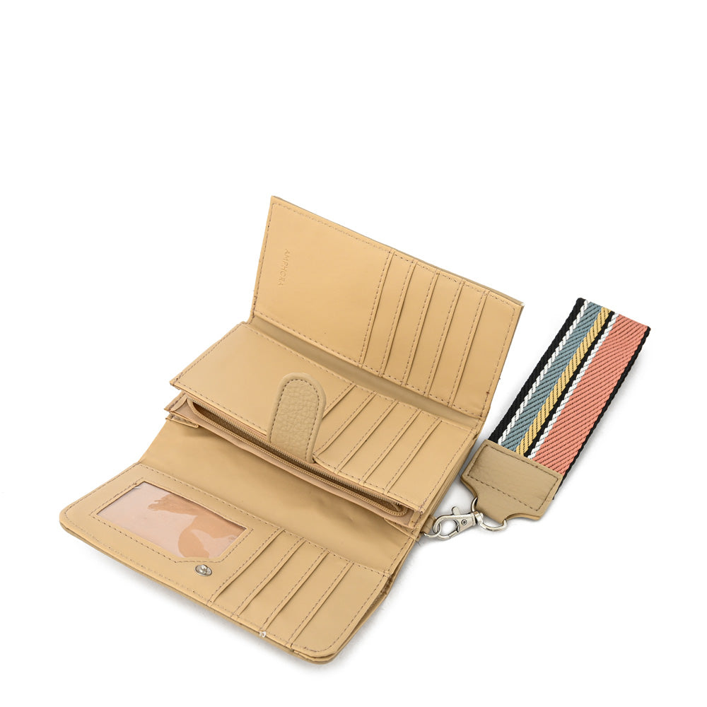 Billetera acordeon villazon mediana beige
