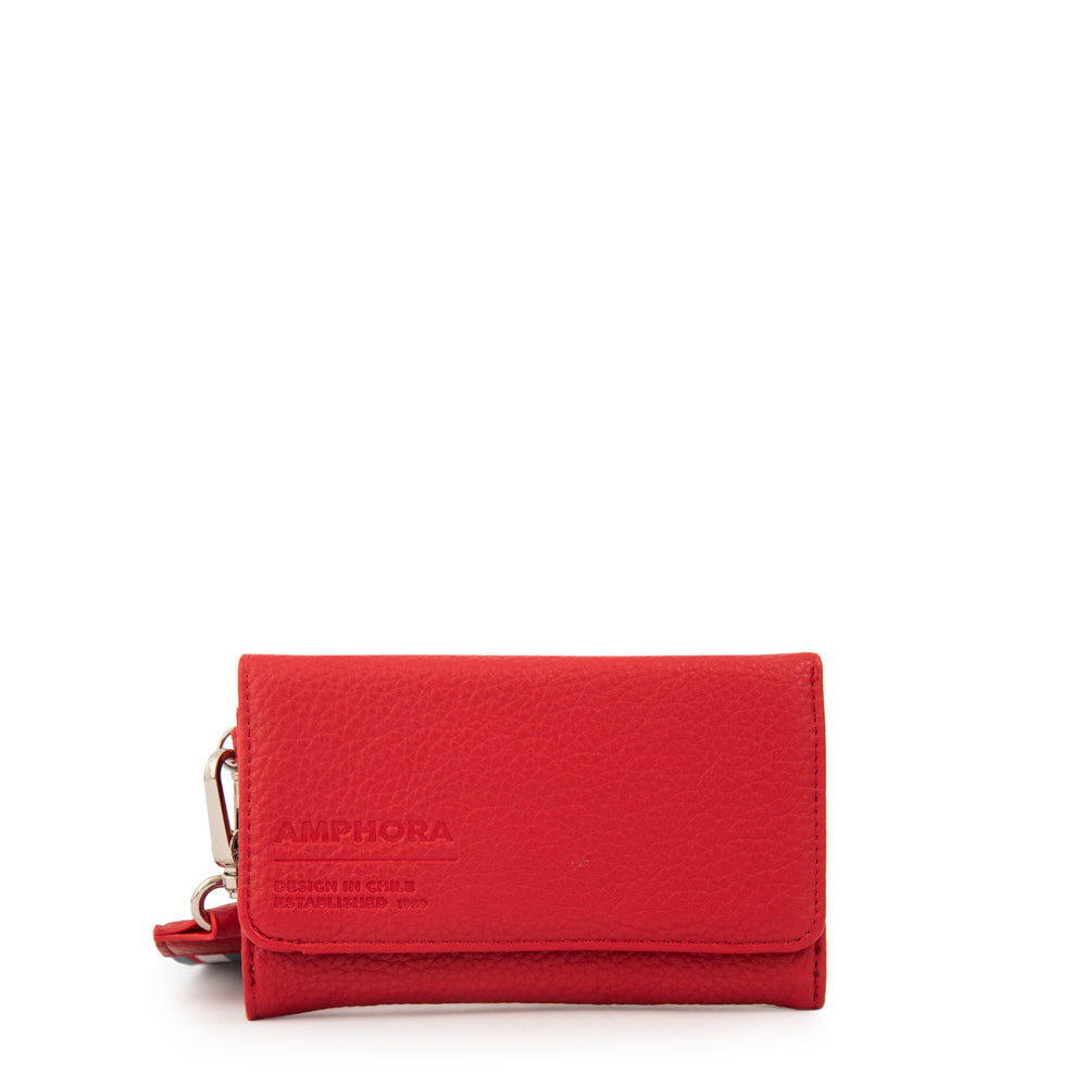 Billetera acordeon villazon mediana rojo