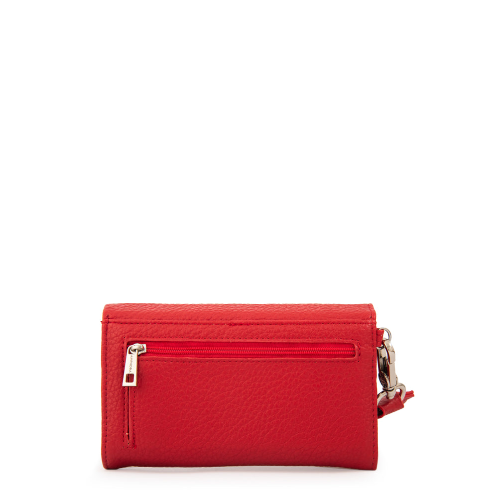 Billetera acordeon villazon mediana rojo
