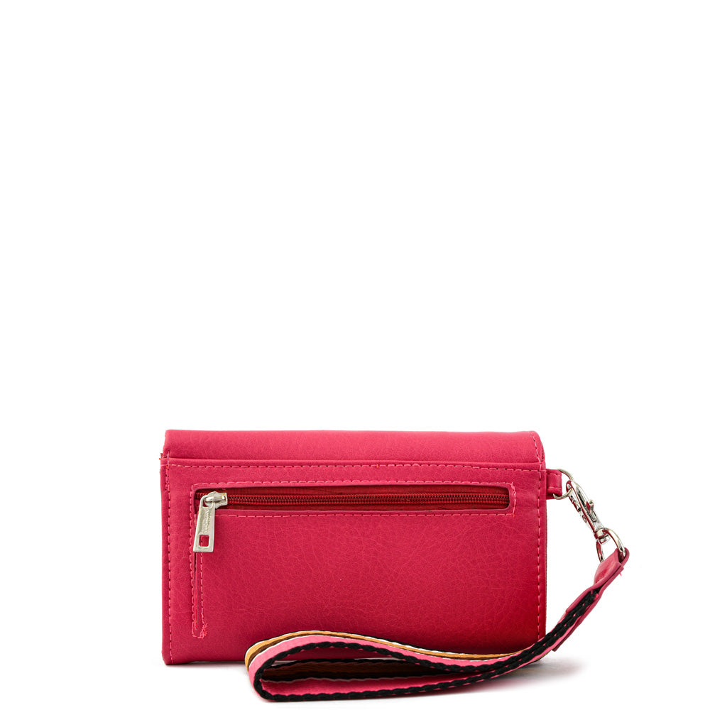 Billetera acordeon villazon mediana fucsia
