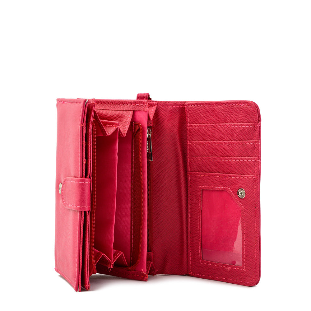 Billetera acordeon villazon mediana fucsia