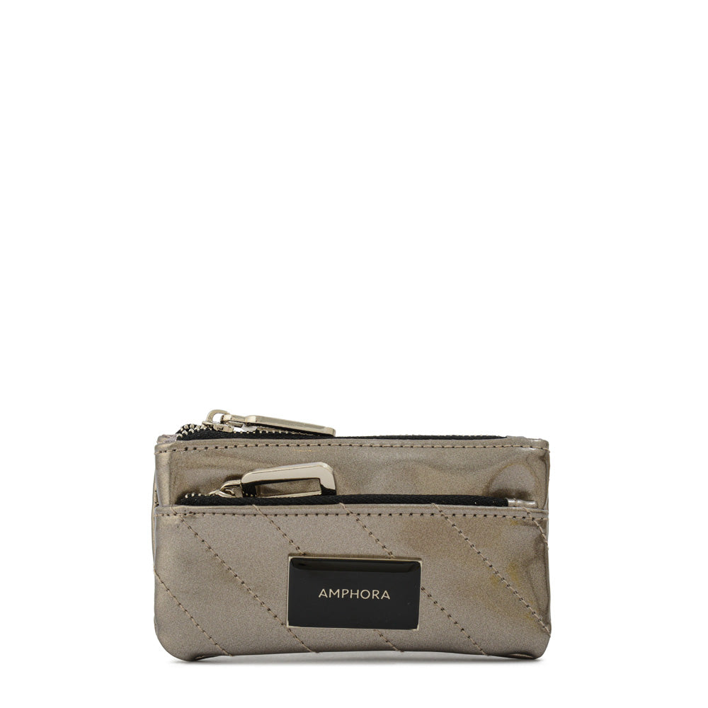 Monedero dean plateado oscuro