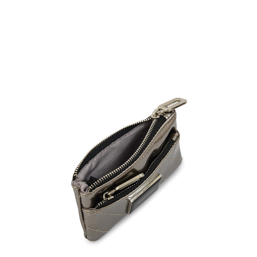 Monedero dean plateado oscuro