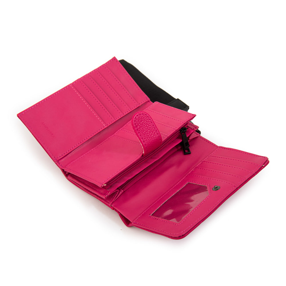 Billetera acordeon lambert pequeña fucsia