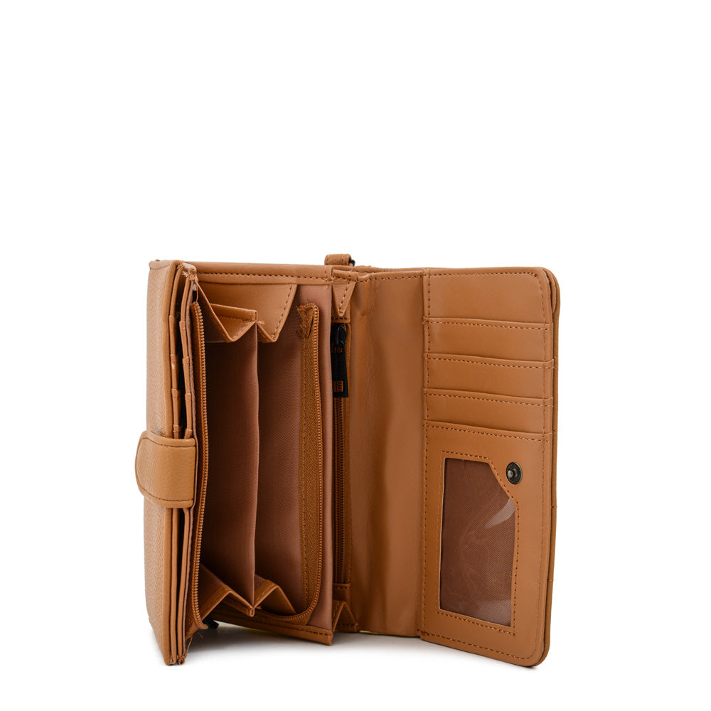 Billetera acordeon lambert pequeña camel