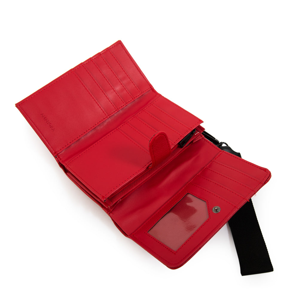 Billetera acordeon lambert pequeña rojo