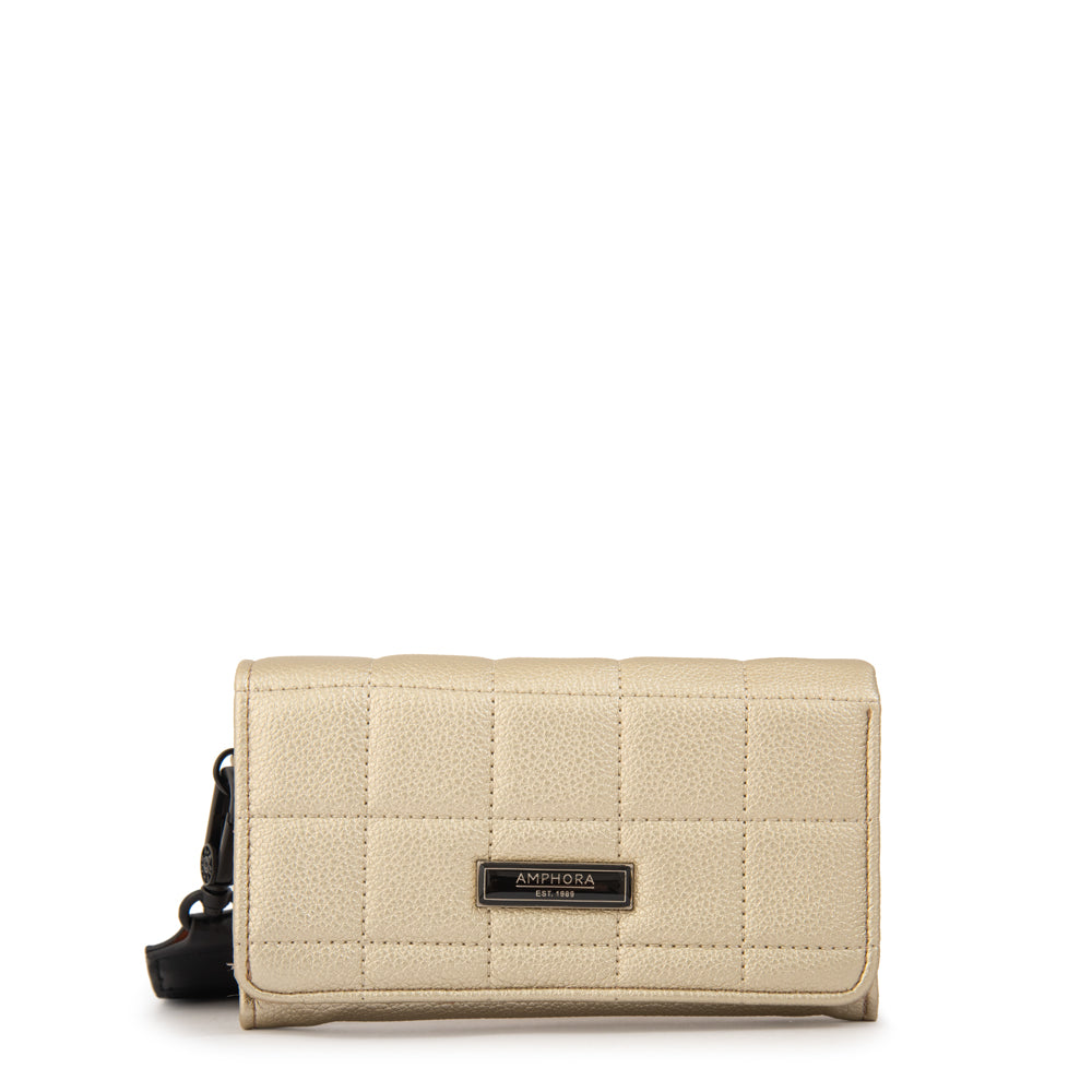 Billetera acordeon lambert pequeña dorado