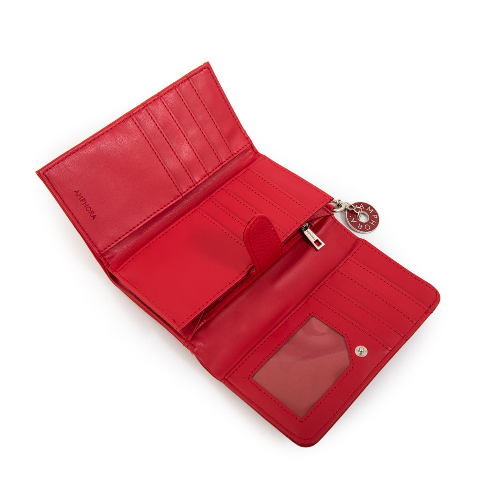 Billetera alina mediana rojo