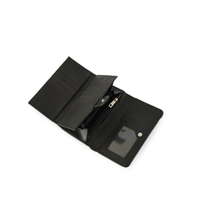 Billetera mediana alina plateado oscuro