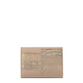 Tarjetero con ventana aina pequeña taupe