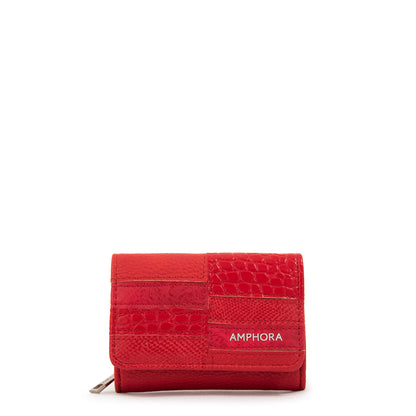 Billetera cierre exterior aina rojo