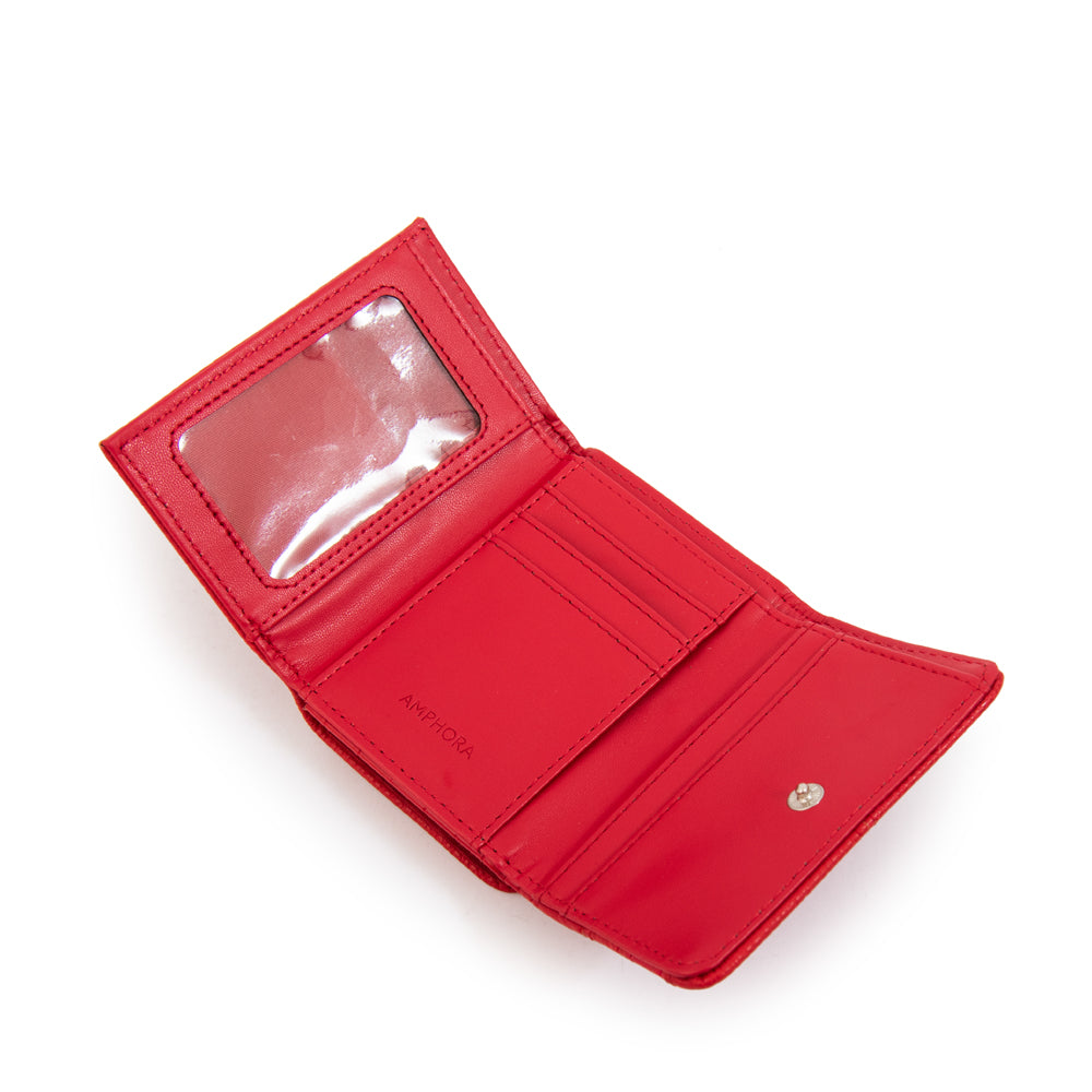 Billetera cierre exterior aina rojo