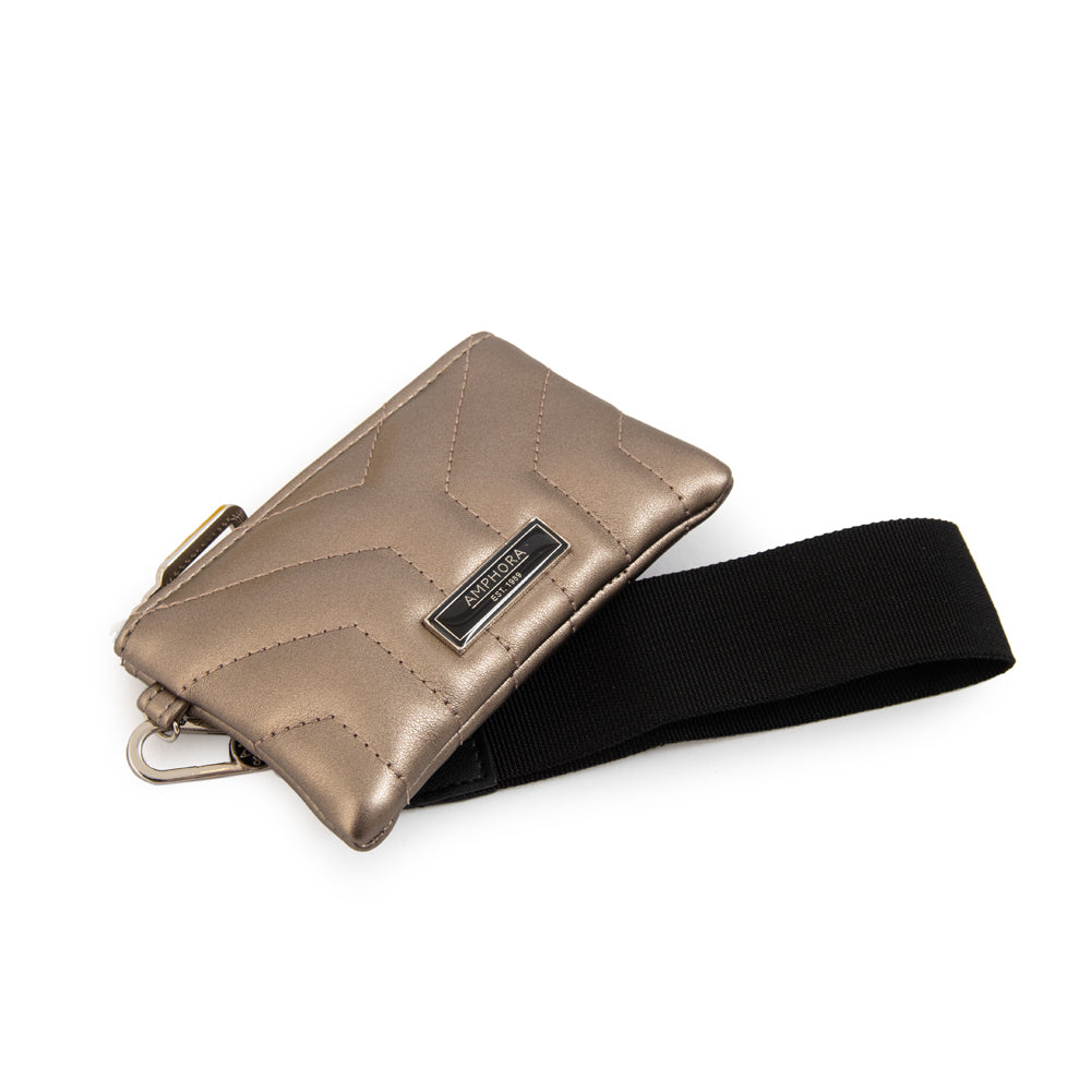 Monedero armenia pequeña plateado oscuro