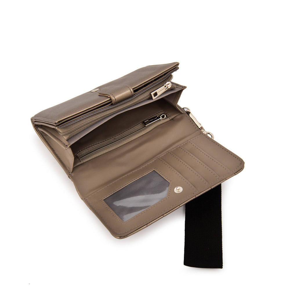 Billetera armenia mediana plateado oscuro