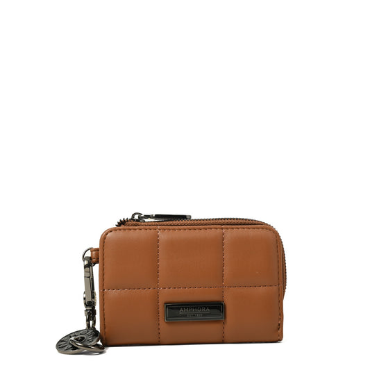 Billetera vania pequeña camel