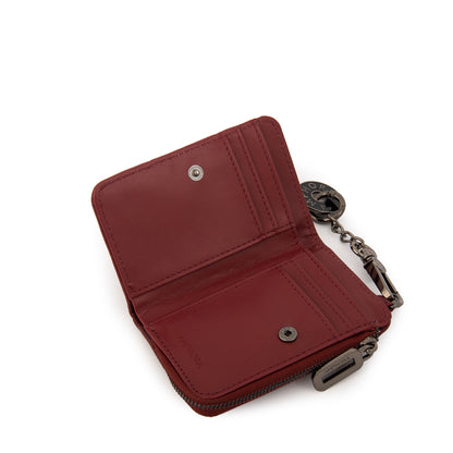 Billetera pequeña vania rojo oscuro