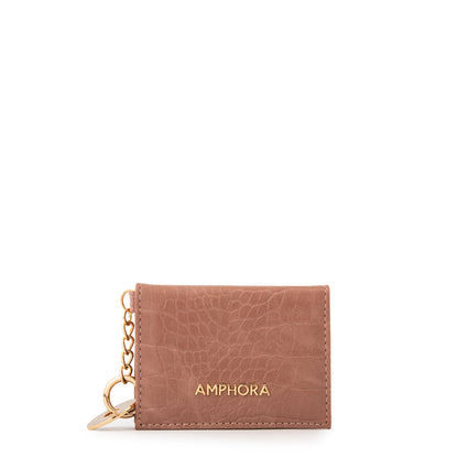 Tarjetero genova pequeña rosa viejo