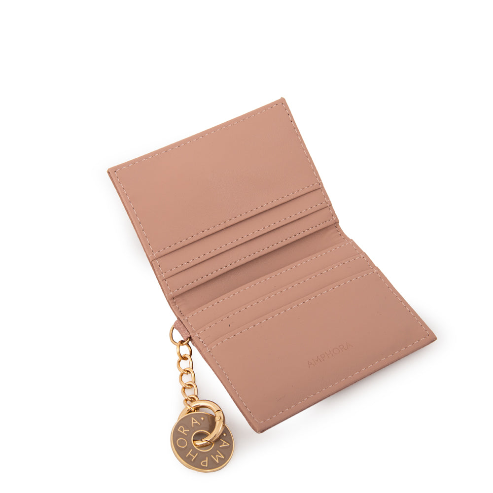 Tarjetero genova pequeña rosa viejo