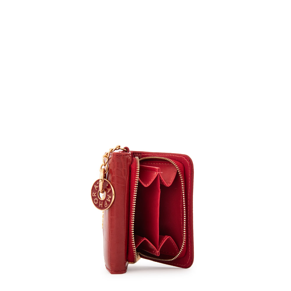 Billetera genova pequeña rojo