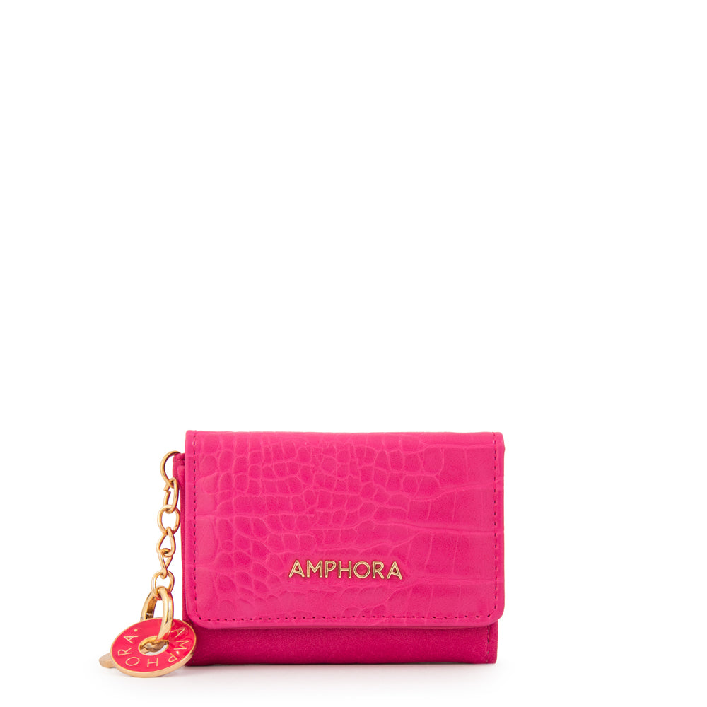 Billetera genova pequeña fucsia