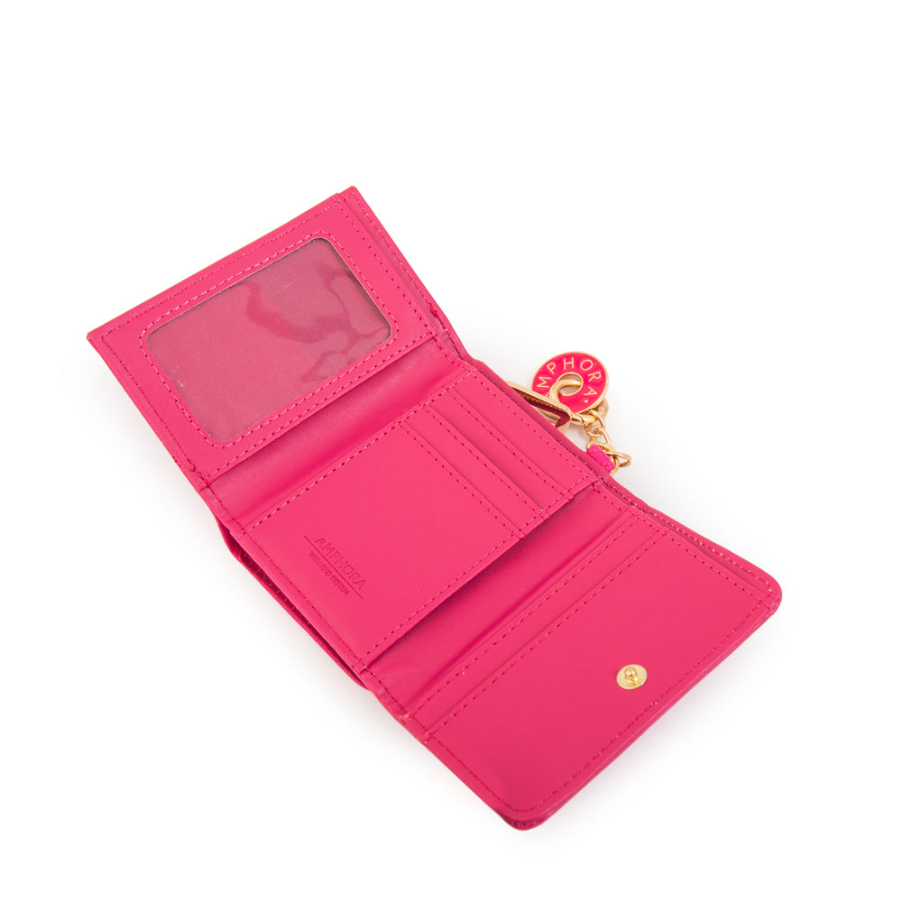 Billetera genova pequeña fucsia