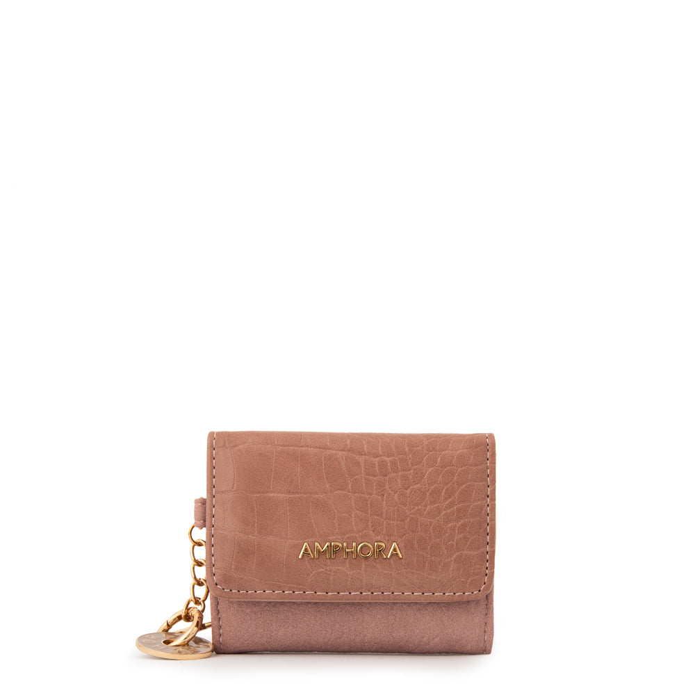Billetera genova pequeña rosa viejo
