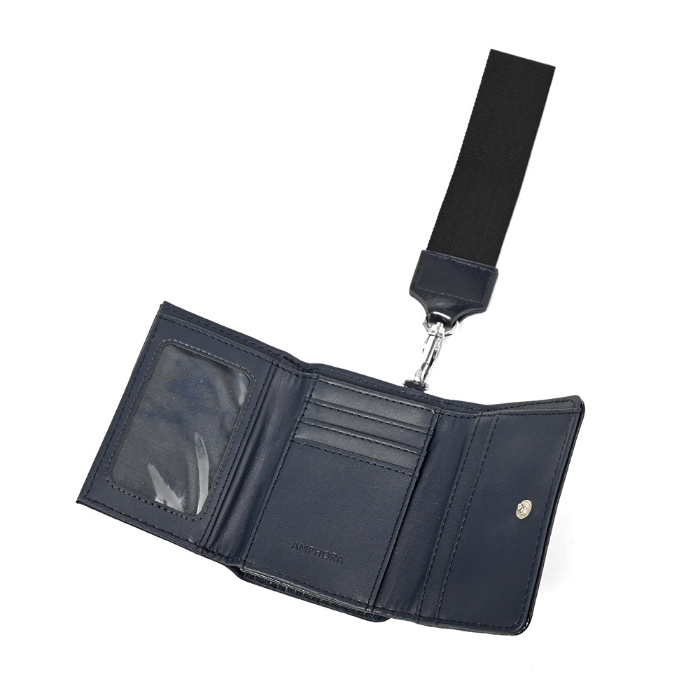 Billetera carina pequeña azul oscuro