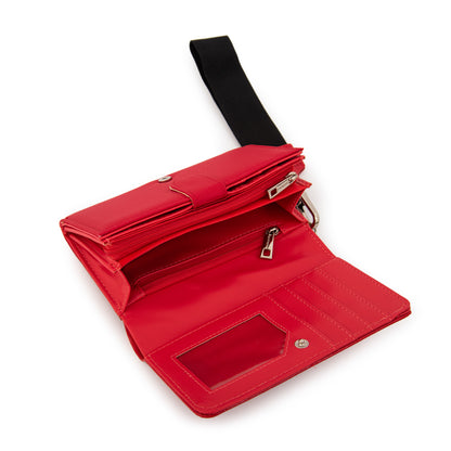 Billetera carina mediana rojo