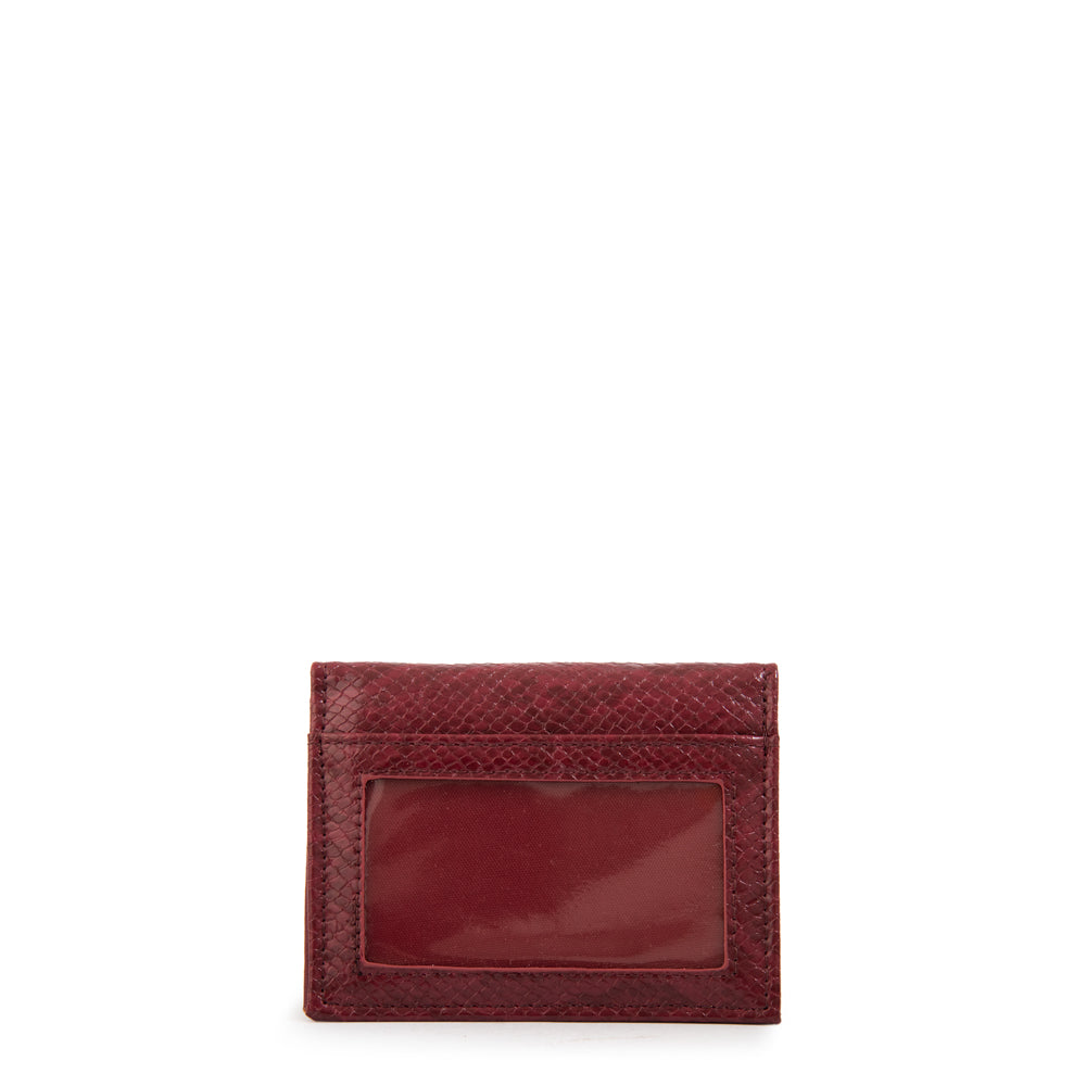 Tarjetero eiza pequeña rojo