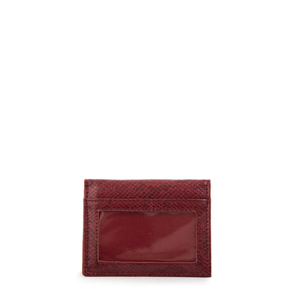 Tarjetero eiza pequeña rojo