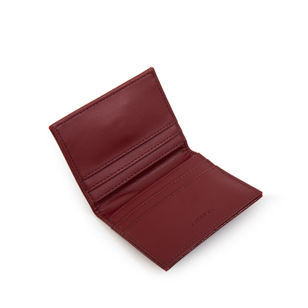 Tarjetero eiza pequeña rojo