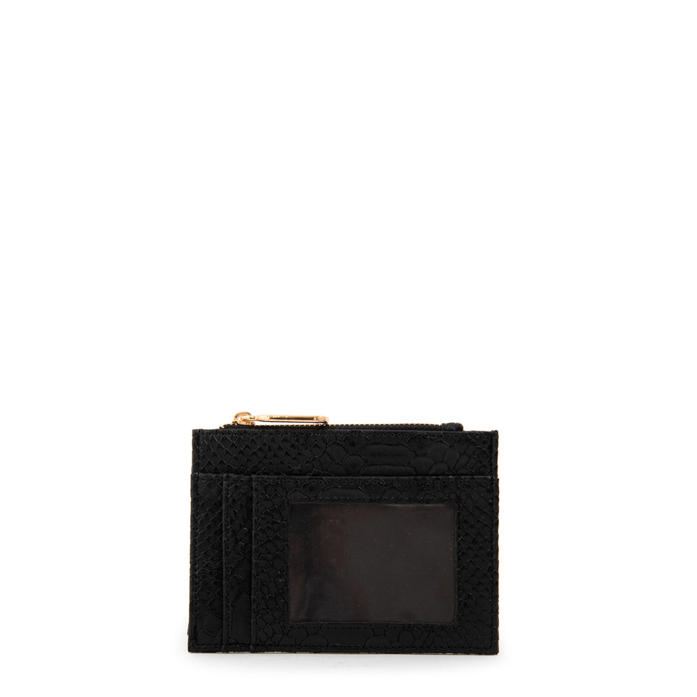 Tarjetero con ventana luisa pequeña negro